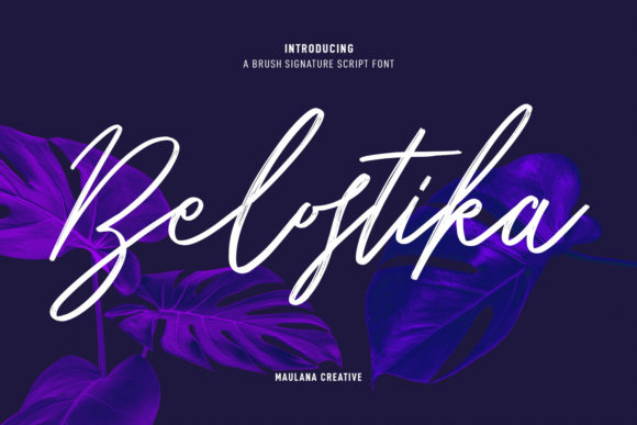 Belostika Script: Elegant Font for Editorial Design