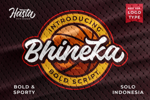 Bhineka Script: A Bold, Sporty Font for Creative Projects