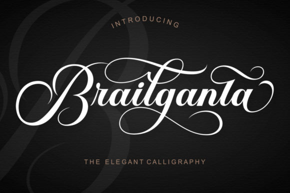 Brailganta Script: A Stylish Font for Business