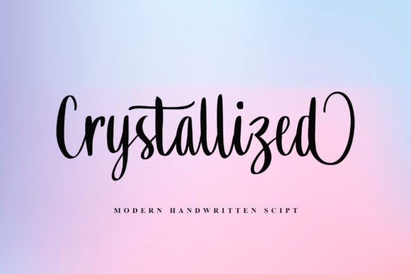 Crystallized Script: A Delicate Design Star
