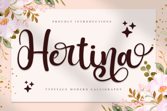 Hertina Script: A Elegant Font for Editorial Design