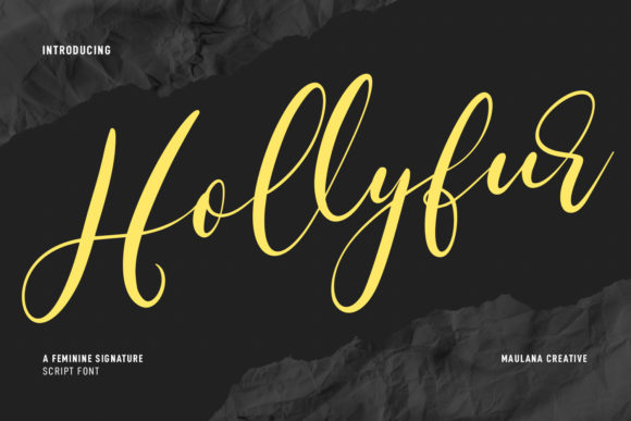 Hollyfur Script: A Feminine Cursive for Creative Brands