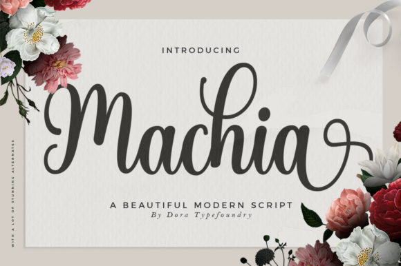 Machia Script: Elegant Font for Editorial Design