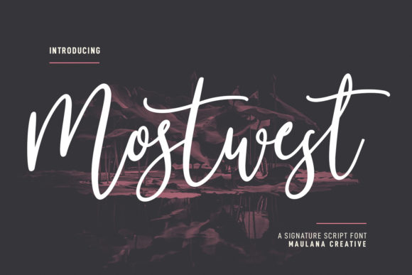 Mostwest Script: Elegant Font for Marketing