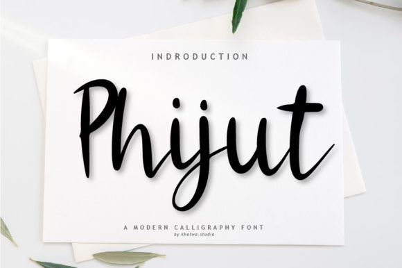 Phijut Script: A Timeless Handwritten Font