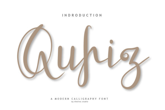 Qufiz Script: A Timeless Handwritten Font