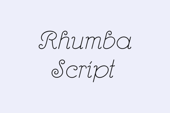 Rhumba Script: Elegant Font for Creative Makers