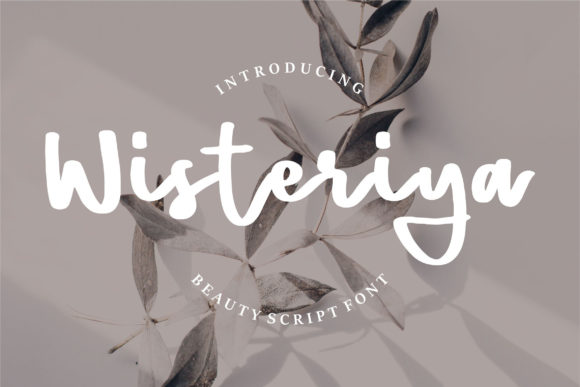 Wisteriya Script Font for Business